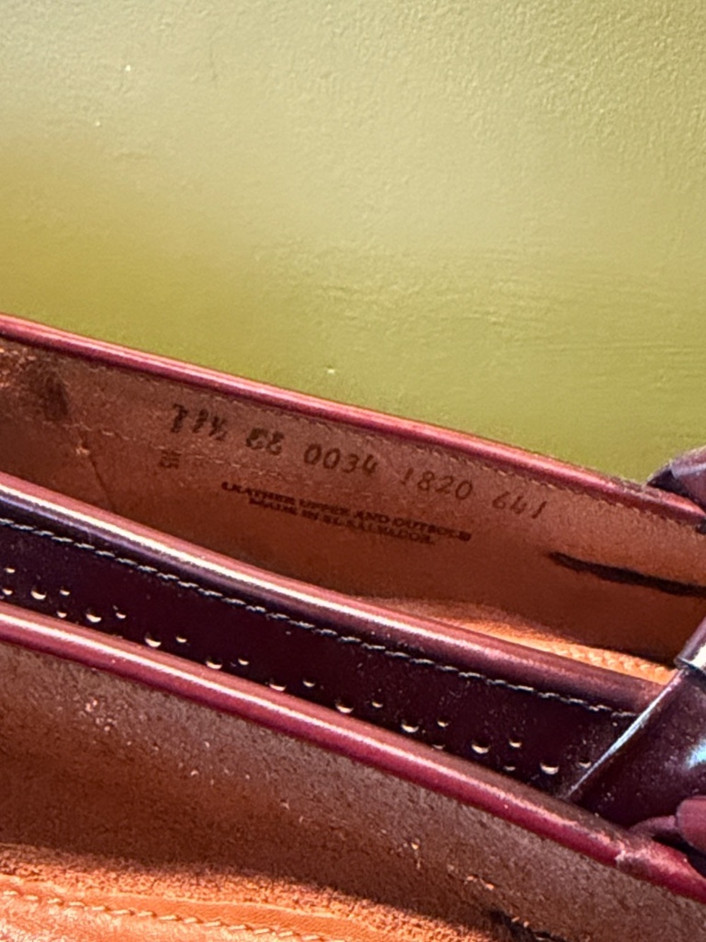 Men's Weejuns Tassel Penny Loafers in Burgundy - Picture 7 of 10